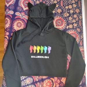 Cropped Billie Eilish hoodie